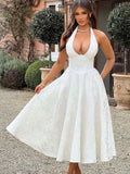 Women's Jacquard S-M Waist A-line Fashion Designer Dresses (Short)