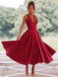 Women's Jacquard S-M Waist A-line Fashion Designer Dresses (Short)