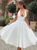 Women's Jacquard S-M Waist A-line Fashion Designer Dresses (Short)