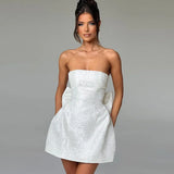 Women's Jacquard S-M Waist A-line Fashion Designer Dresses (Short)