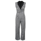 Women's Jumpsuit Double Breasted Fashion Designer Rompers