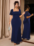 Women's Lace Fashion Designer 1-5XL Long Dresses (Plus Size)