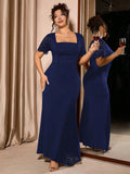 Women's Lace Fashion Designer 1-5XL Long Dresses (Plus Size)