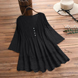 Women's Lace Trim Blouse 5XL V Neck Fashion Designer T-Shirts (Plus Size)-Women's Tops Fashion Designer Plus Size T-Shirts / Blouses