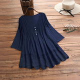 Women's Lace Trim Blouse 5XL V Neck Fashion Designer T-Shirts (Plus Size)-Women's Tops Fashion Designer Plus Size T-Shirts / Blouses