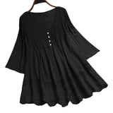 Women's Lace Trim Blouse 5XL V Neck Fashion Designer T-Shirts (Plus Size)-Women's Tops Fashion Designer Plus Size T-Shirts / Blouses
