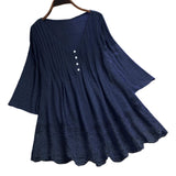 Women's Lace Trim Blouse 5XL V Neck Fashion Designer T-Shirts (Plus Size)-Women's Tops Fashion Designer Plus Size T-Shirts / Blouses