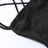 Women's Lace Up Bodycon Sequins Fashion Designer Dresses (Short)-Women's Fashion Designer Dresses