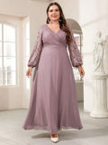 Women's Lantern A-Line 1-5XL Fashion Designer Long Dresses (Plus Size)-Women's Fashion Designer Plus Size Dresses