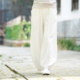 Women's Linen Fashion Designer Cotton 2-5XL Pants (Plus Size)-Women's Fashion Designer Plus Size Leggings / Pants-Women&#x27;s fashion designer plus size clothes