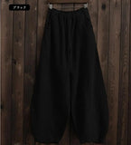 Women's Linen Fashion Designer Cotton 2-5XL Pants (Plus Size)-Women's Fashion Designer Plus Size Leggings / Pants-Black-Women&#x27;s fashion designer plus size clothes