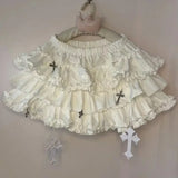 Women's Lolita Ruffle Lace Fashion Designer S-XL Mini Skirts (Short)