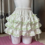 Women's Lolita Ruffle Lace Fashion Designer S-XL Mini Skirts (Short)