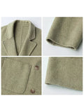 Women's Long Double Breasted Retro Fashion Designer Jackets-Women's Fashion Designer Jackets