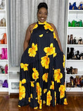 Women's Loose Maxi Fashion Designer 1-5XL Long Dresses (Plus Size)