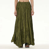 Women's Mermaid Fashion Designer Draped Crumbled Skirts (Long)-Women's Fashion Designer Skirts