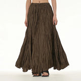 Women's Mermaid Fashion Designer Draped Crumbled Skirts (Long)-Women's Fashion Designer Skirts