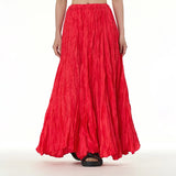 Women's Mermaid Fashion Designer Draped Crumbled Skirts (Long)-Women's Fashion Designer Skirts