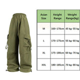 Women's Multiple Pockets Cargo M-2XL Baggy Fashion Designer Cargo Pants