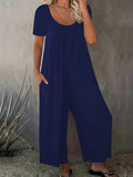 Women's O Neck Fashion Designer 2-5XL Jumpsuits (Plus Size)