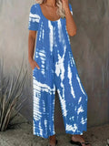 Women's O Neck Fashion Designer 2-5XL Jumpsuits (Plus Size)