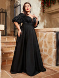 Women's Off Shoulder 1-4XL Fashion Designer Long Dresses (Plus Size)-Women's Fashion Designer Plus Size Dresses-International Women's Clothing