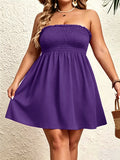 Women's Off Shoulder Fashion Designer 1-8XL Short Dresses (Plus Size)-Women's Fashion Designer Plus Size Dresses