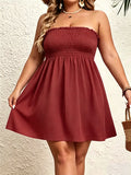 Women's Off Shoulder Fashion Designer 1-8XL Short Dresses (Plus Size)-Women's Fashion Designer Plus Size Dresses