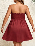 Women's Off Shoulder Fashion Designer 1-8XL Short Dresses (Plus Size)-Women's Fashion Designer Plus Size Dresses