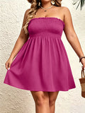 Women's Off Shoulder Fashion Designer 1-8XL Short Dresses (Plus Size)-Women's Fashion Designer Plus Size Dresses