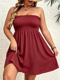 Women's Off Shoulder Fashion Designer 1-8XL Short Dresses (Plus Size)-