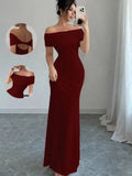 Women's Off Shoulder Fashion Designer S-2XL Prom Dresses (Long)