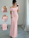 Women's Off Shoulder Fashion Designer S-2XL Prom Dresses (Long)