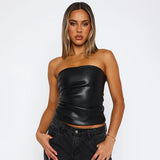 Women's Off Shoulders Fashion Designer Crop Top S-L Singlets-Women's Tops Fashion Designer Singlets-Women&#x27;s fashion designer plus size clothes