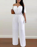 Women's Off Shoulders Fashion Designer Rompers Jumpsuits-Women's Fashion Designer Rompers / Jumpsuits