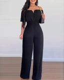 Women's Off Shoulders Fashion Designer Rompers Jumpsuits-Women's Fashion Designer Rompers / Jumpsuits