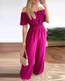 Women's Off Shoulders Fashion Designer Rompers Jumpsuits-Women's Fashion Designer Rompers / Jumpsuits