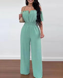 Women's Off Shoulders Fashion Designer Rompers Jumpsuits-Women's Fashion Designer Rompers / Jumpsuits