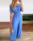 Women's Off Shoulders Fashion Designer Rompers Jumpsuits-Women's Fashion Designer Rompers / Jumpsuits