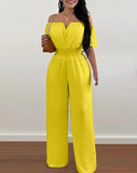 Women's Off Shoulders Fashion Designer Rompers Jumpsuits-Women's Fashion Designer Rompers / Jumpsuits