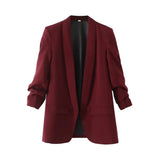 Women's Office Wear Open Blazer Fashion Designer Jackets-Women's Fashion Designer Jackets