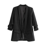 Women's Office Wear Open Blazer Fashion Designer Jackets-Women's Fashion Designer Jackets