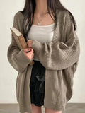 Women's Open Knitted Baggy Fashion Designer Cardigans