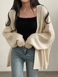 Women's Open Knitted Baggy Fashion Designer Cardigans