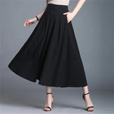 Women's Pantaloons Wide Leg Fashion Designer 2-4XL Pants (Plus Size)