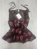 Women's Patchwork Crop Tops Fashion Designer S-L Singlets