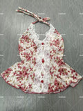 Women's Patchwork Crop Tops Fashion Designer S-L Singlets
