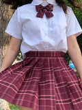 Women's Plaid XS-2XL Fashion Designer Pleated Mini Skirts (Short)-Women's Fashion Designer Skirts-International Women's Clothing