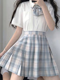 Women's Plaid XS-2XL Fashion Designer Pleated Mini Skirts (Short)-Women's Fashion Designer Skirts-International Women's Clothing
