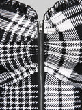Women's  Plaid Ruffles Fashion Designer Lace Up Singlets (Plus Size)